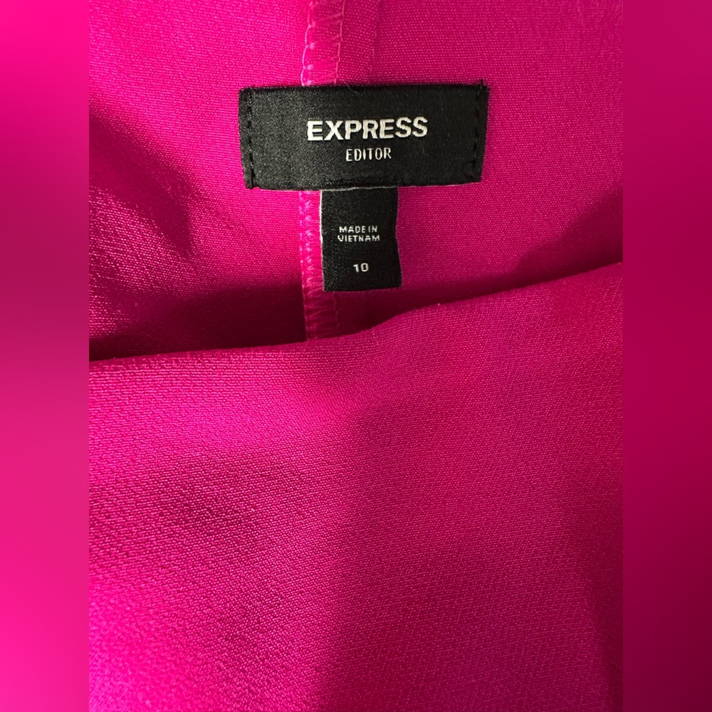 Express EDITOR Hot Pink Mini Skort - Picture 4 of 4